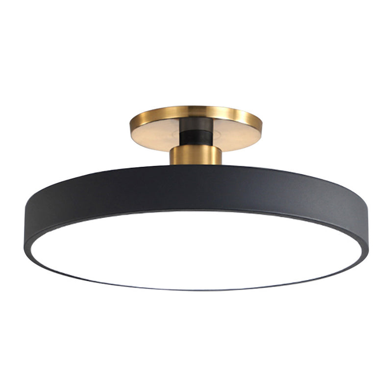 Circular Ring Acrylic Semi Flush Mount Lighting Modern LED Semi Flush Ceiling Light Fixture