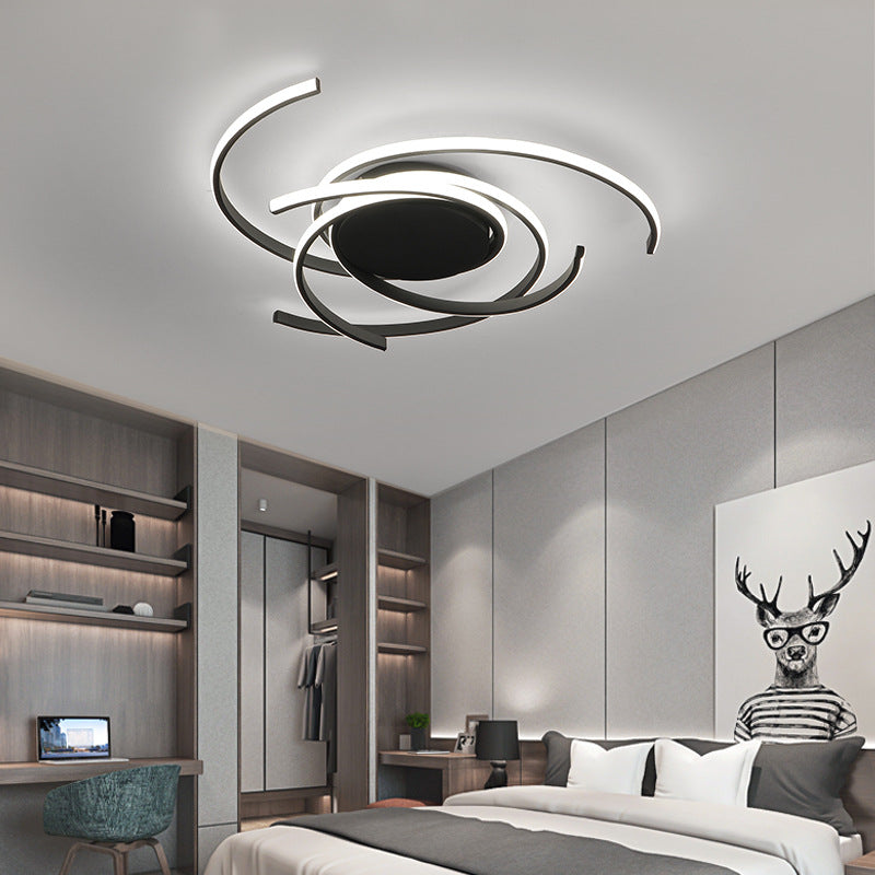 Moderne stijl spiraalvormige inbouw plafondlamp Metaal LED slaapkamer plafondlamp