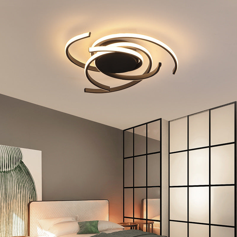 Moderne stijl spiraalvormige inbouw plafondlamp Metaal LED slaapkamer plafondlamp