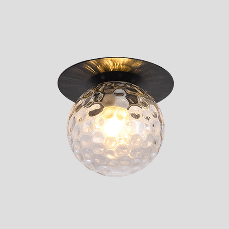 Globe Ceiling Mounted Fixture Minimalist Style Glass Ceiling Mount Light Fixture