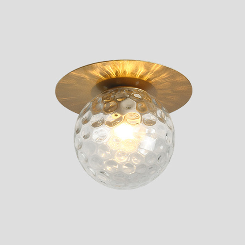 Globe Ceiling Mounted Fixture Minimalist Style Glass Ceiling Mount Light Fixture