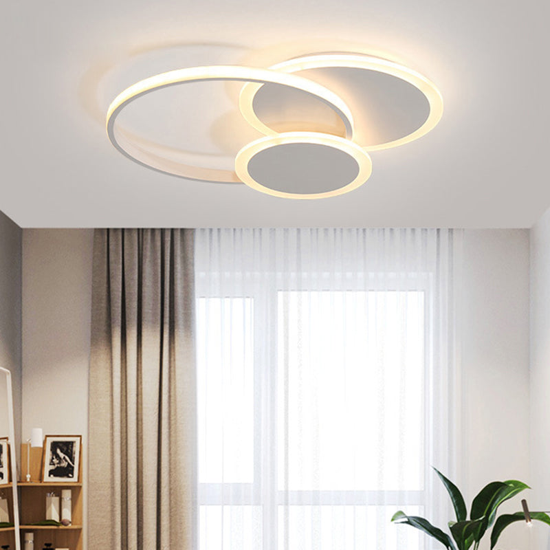 Cirkel inbouwverlichting Acryl Moderne eenvoud Inbouwplafondverlichtingsarmaturen voor slaapkamer