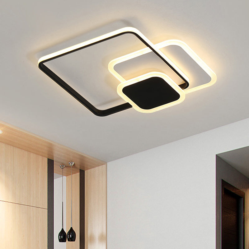 Cirkel inbouwverlichting Acryl Moderne eenvoud Inbouwplafondverlichtingsarmaturen voor slaapkamer