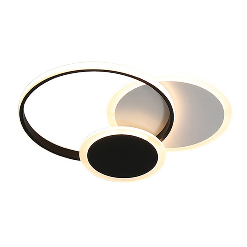 Cirkel inbouwverlichting Acryl Moderne eenvoud Inbouwplafondverlichtingsarmaturen voor slaapkamer