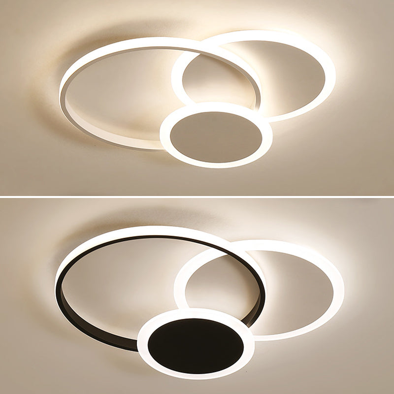 Cirkel inbouwverlichting Acryl Moderne eenvoud Inbouwplafondverlichtingsarmaturen voor slaapkamer