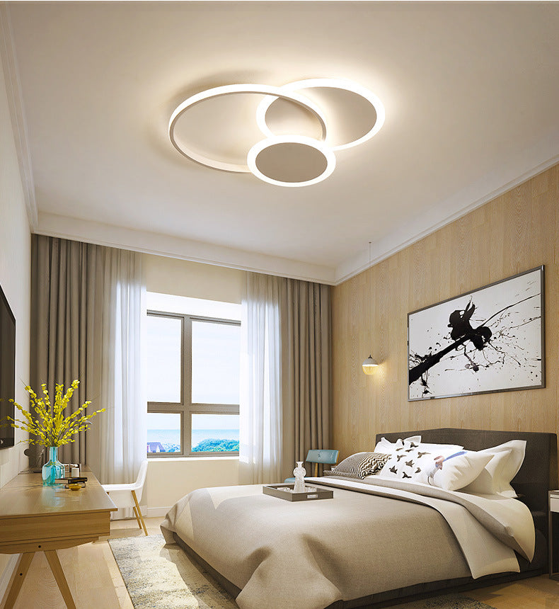 Cirkel inbouwverlichting Acryl Moderne eenvoud Inbouwplafondverlichtingsarmaturen voor slaapkamer