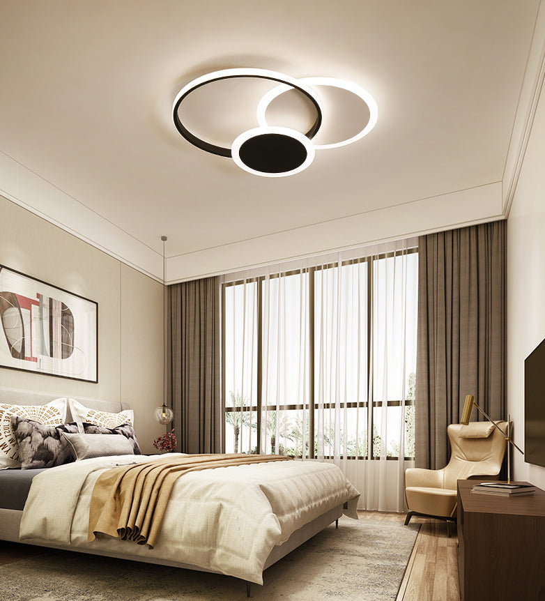 Cirkel inbouwverlichting Acryl Moderne eenvoud Inbouwplafondverlichtingsarmaturen voor slaapkamer