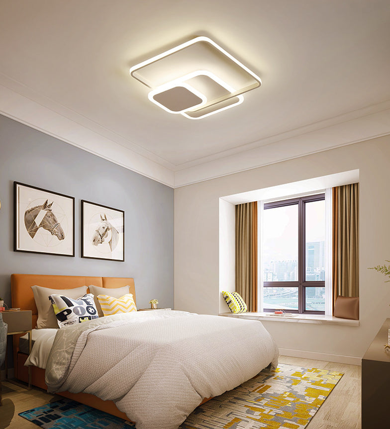 Cirkel inbouwverlichting Acryl Moderne eenvoud Inbouwplafondverlichtingsarmaturen voor slaapkamer