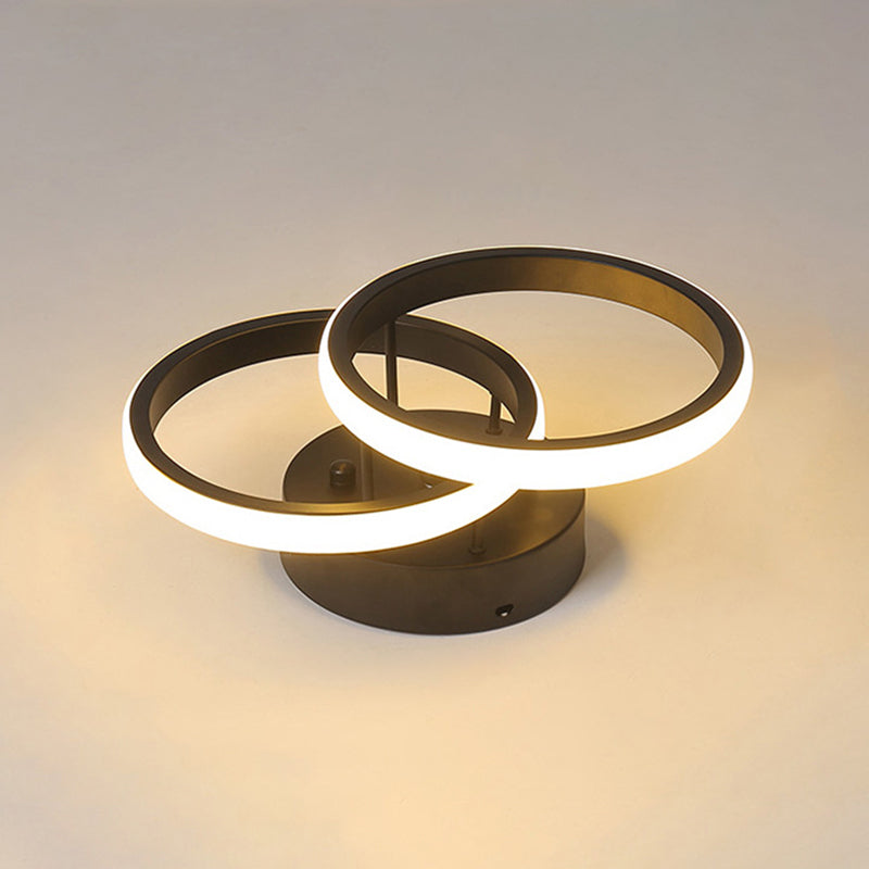 Geomtric Semi Flush Mount Light Acrylic Creative Flush-Mount Light Fixture for Hallway