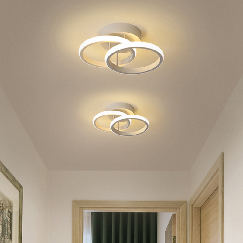 Geomtric Semi Flush Mount Light Acrylic Creative Flush-Mount Light Fixture for Hallway