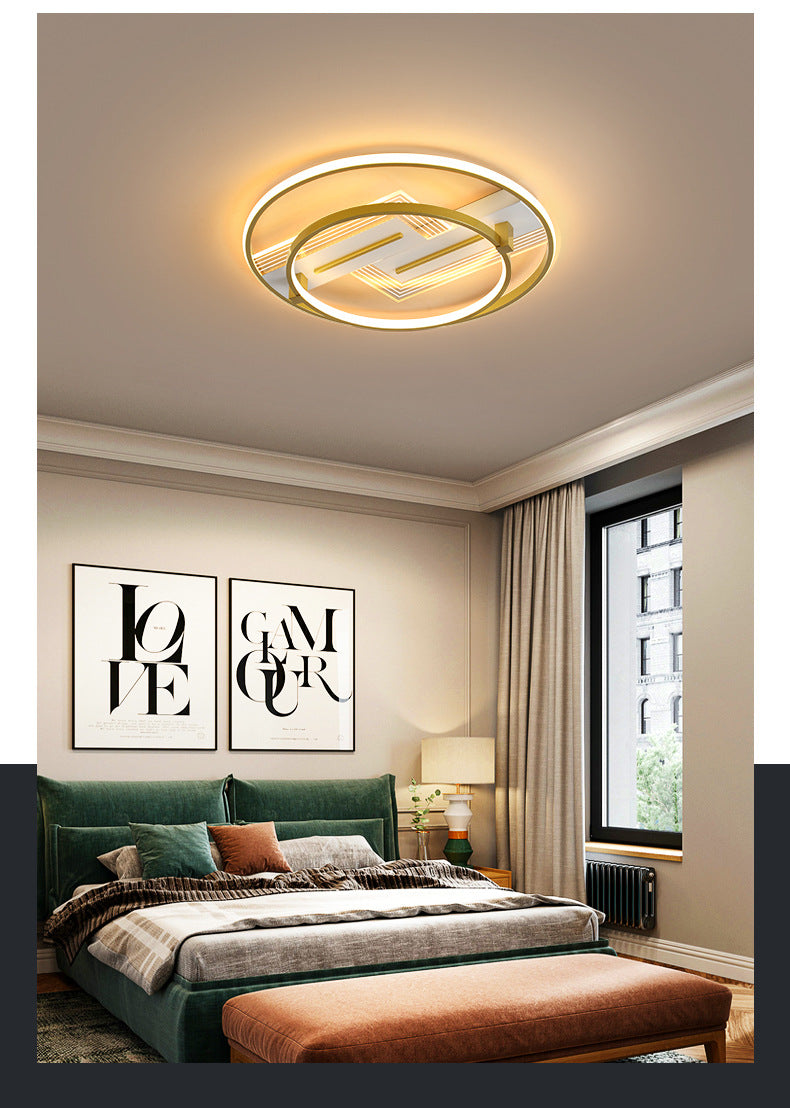 Geomtric Flush Light Metal Modern Flush Mount Ceiling Light Fixtures for Living Room