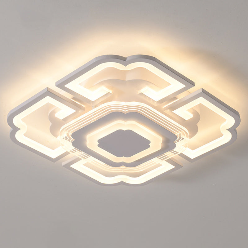 Geometric Flush Mount Light Acrylic Minimalism Flush Mount Spotlight for Living Room