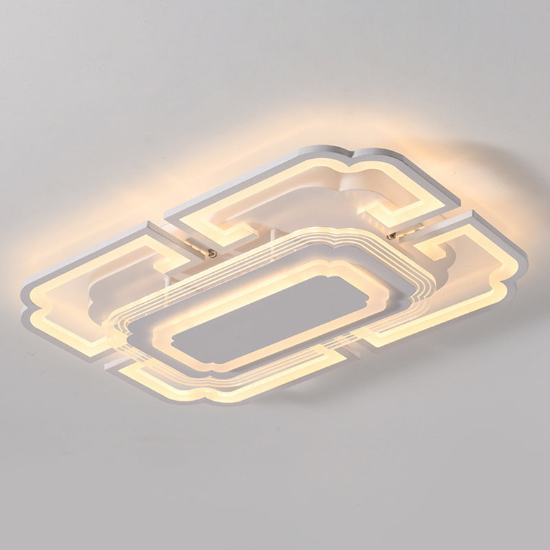 Geometric Flush Mount Light Acrylic Minimalism Flush Mount Spotlight for Living Room