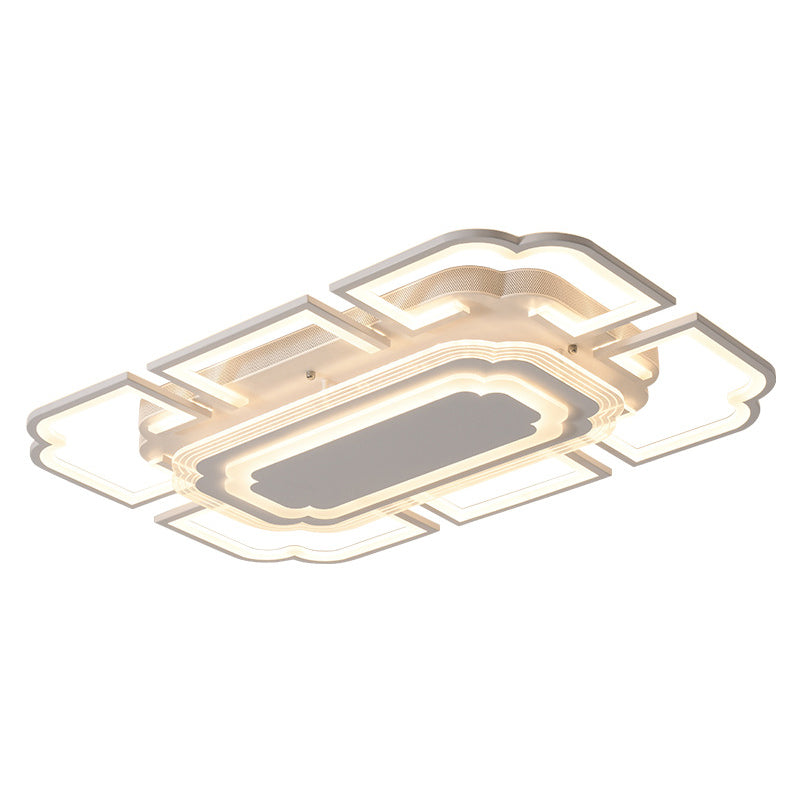 Geometric Flush Mount Light Acrylic Minimalism Flush Mount Spotlight for Living Room