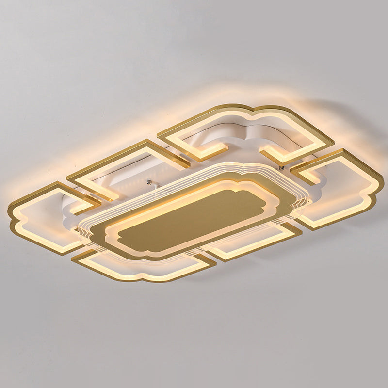 Geometric Flush Mount Light Acrylic Minimalism Flush Mount Spotlight for Living Room