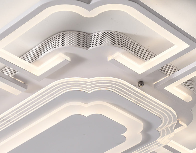 Geometric Flush Mount Light Acrylic Minimalism Flush Mount Spotlight for Living Room