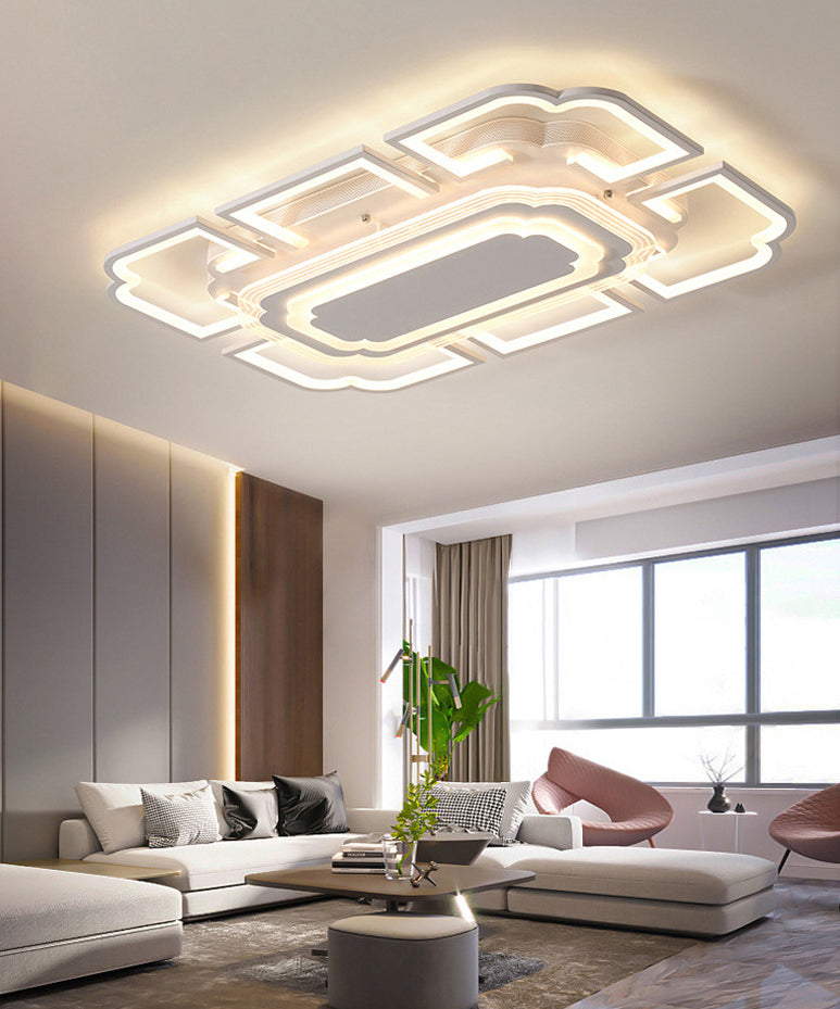 Geometric Flush Mount Light Acrylic Minimalism Flush Mount Spotlight for Living Room