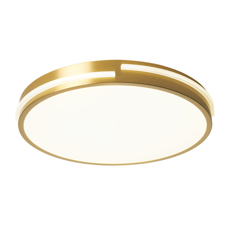 Round Flush Mount Ceiling Light Fixture Contemporary Acrylic Ceiling Mount Light Fixture for Living Room
