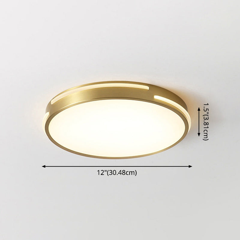 Round Flush Mount Ceiling Light Fixture Contemporary Acrylic Ceiling Mount Light Fixture for Living Room