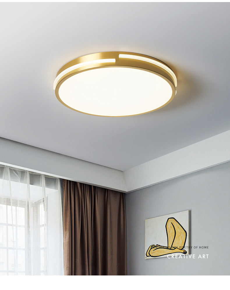 Round Flush Mount Ceiling Light Fixture Contemporary Acrylic Ceiling Mount Light Fixture for Living Room