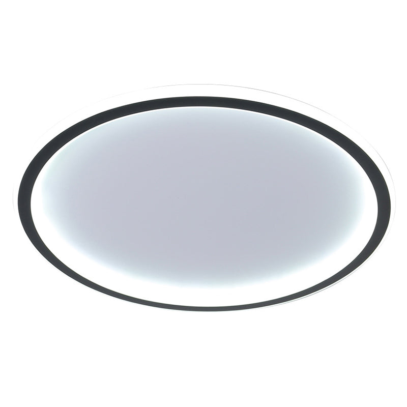 Ronde inbouwlampen Eigentijds aluminium plafondmontagearmatuur voor woonkamer