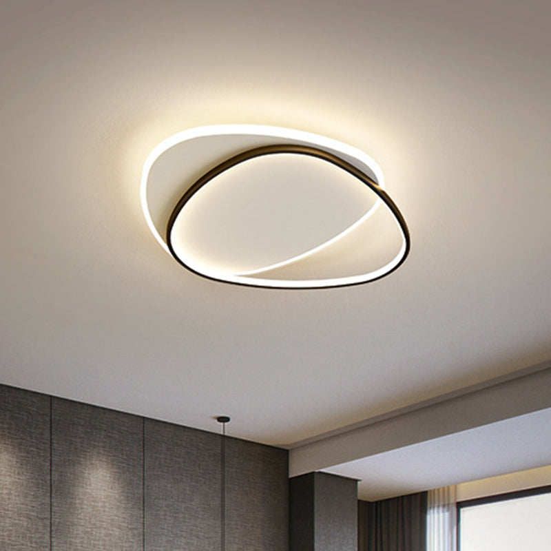 Triangle Flush Mount Ceiling Light Fixture Contemporary Metal Ceiling Mount Chandelier for Balcony