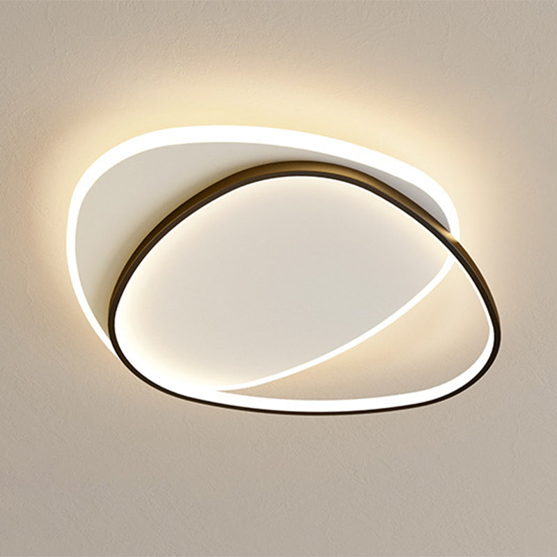 Triangle Flush Mount Ceiling Light Fixture Contemporary Metal Ceiling Mount Chandelier for Balcony