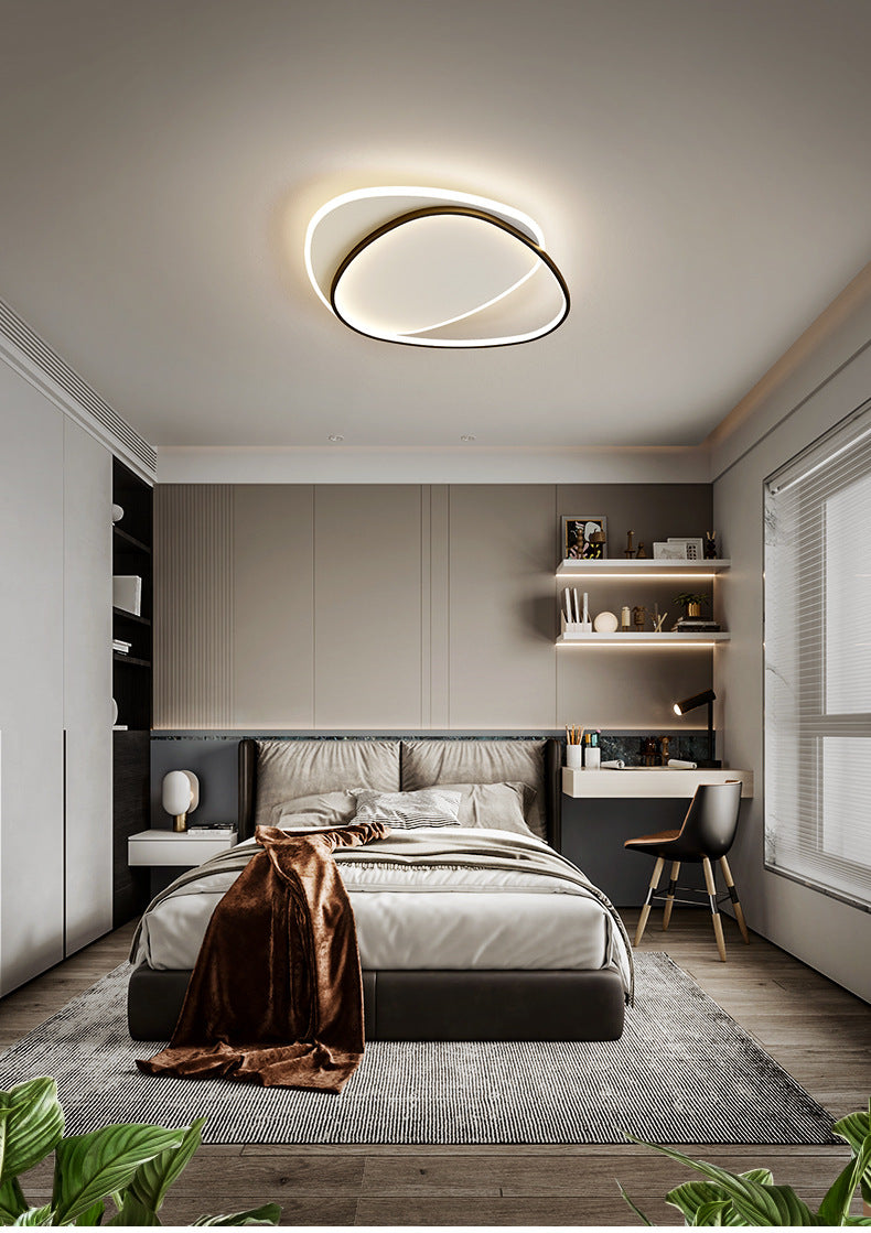 Triangle Flush Mount Ceiling Light Fixture Contemporary Metal Ceiling Mount Chandelier for Balcony