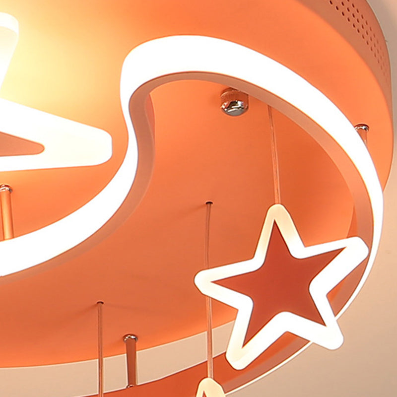 Maan- en ster-inbouwplafondlamp 1-lichts acryl Creatieve inbouwlamp