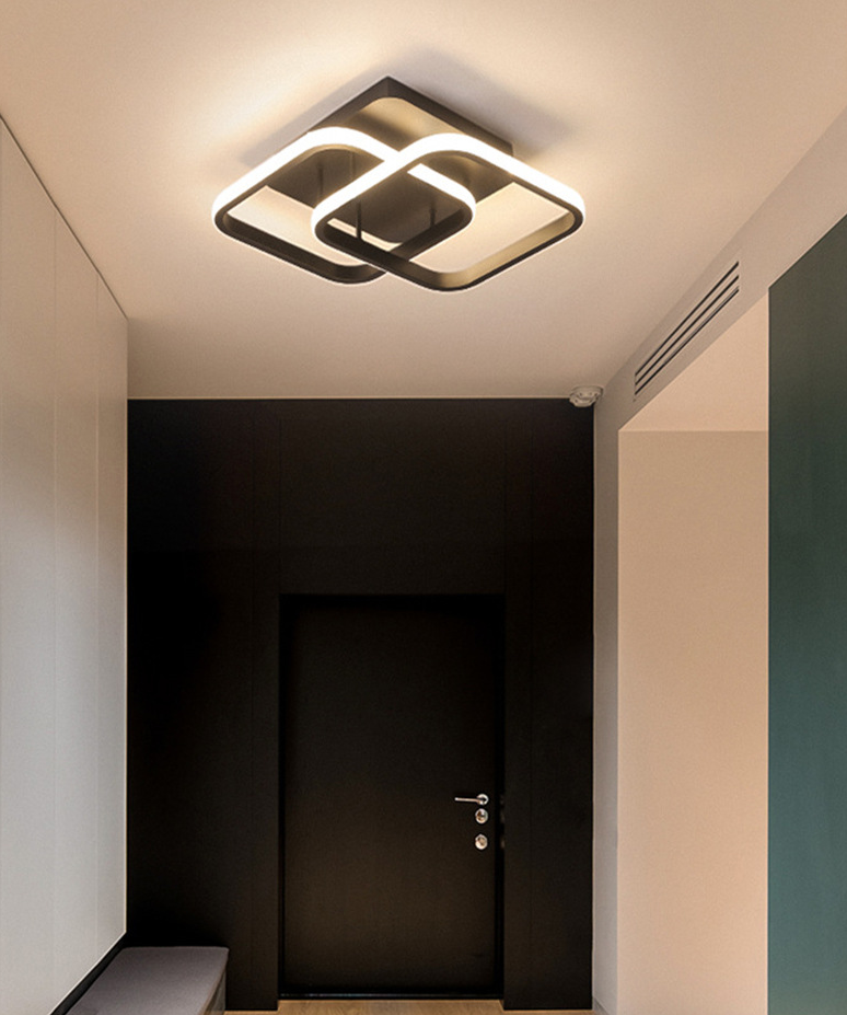 Geomtric Semi Flush Mount Light Acrylic Creative Flush-Mount Light Fixture for Hallway