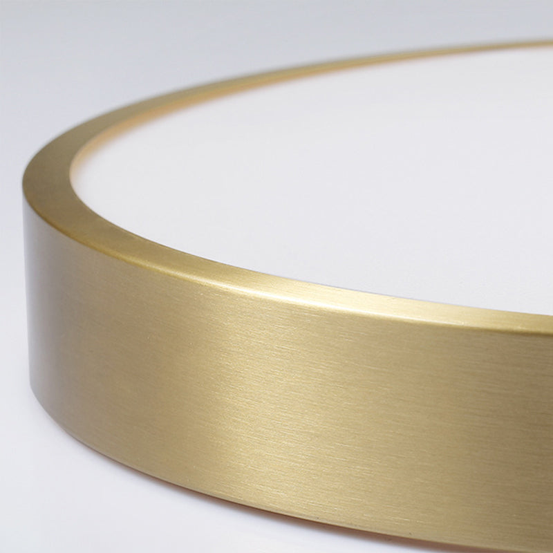 Gouden metalen ronde inbouw plafondlamp moderne stijl LED inbouwverlichting voor slaapkamer