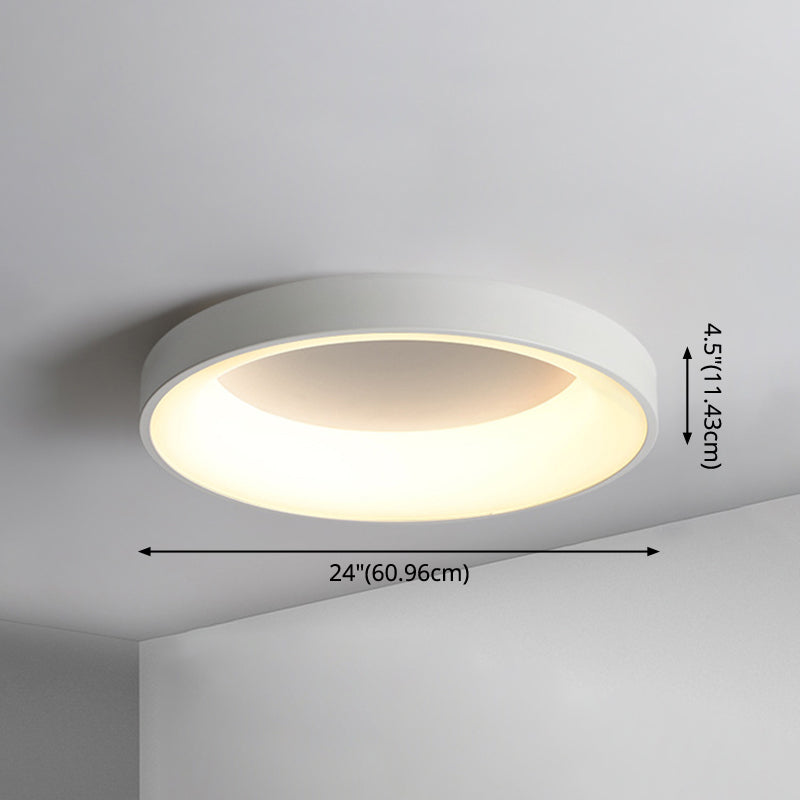 Metal Circular Rubor montura de techo Lámpara Nórdica Estilo Nórdico Iluminación de montaje para dormitorio
