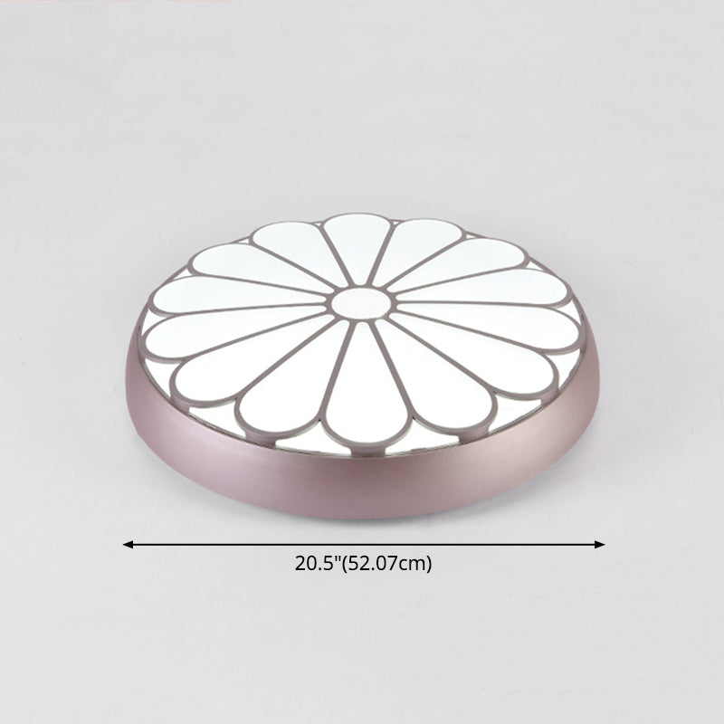 Bloemen metalen ronde inbouw plafondlamp moderne stijl LED inbouwverlichting voor slaapkamer