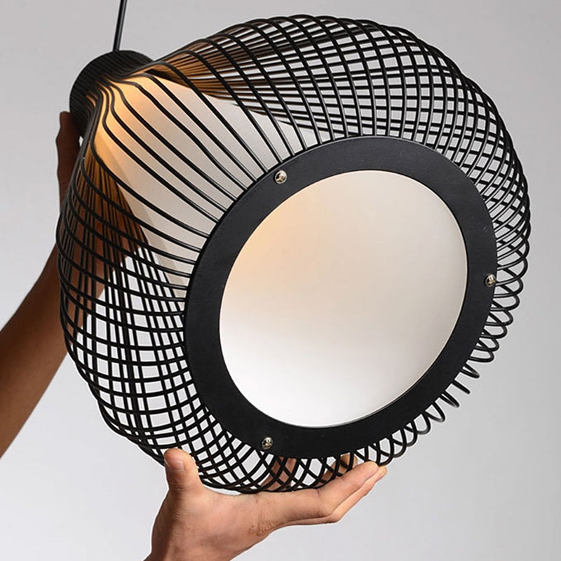 Metall 1 hellanhänger leichte nordische einfache Tränenkäfighängelampe für das Restaurant