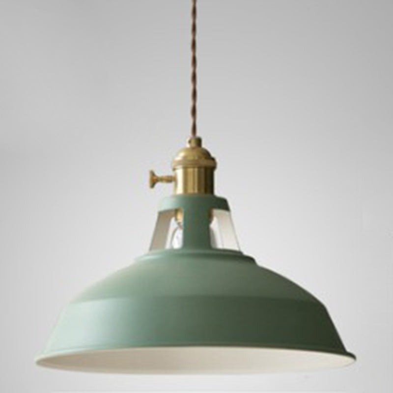 Keuken schuur metalen schaduw hanglamp 1 lichte Noordse stijl macaron gekleurde hangende lamp