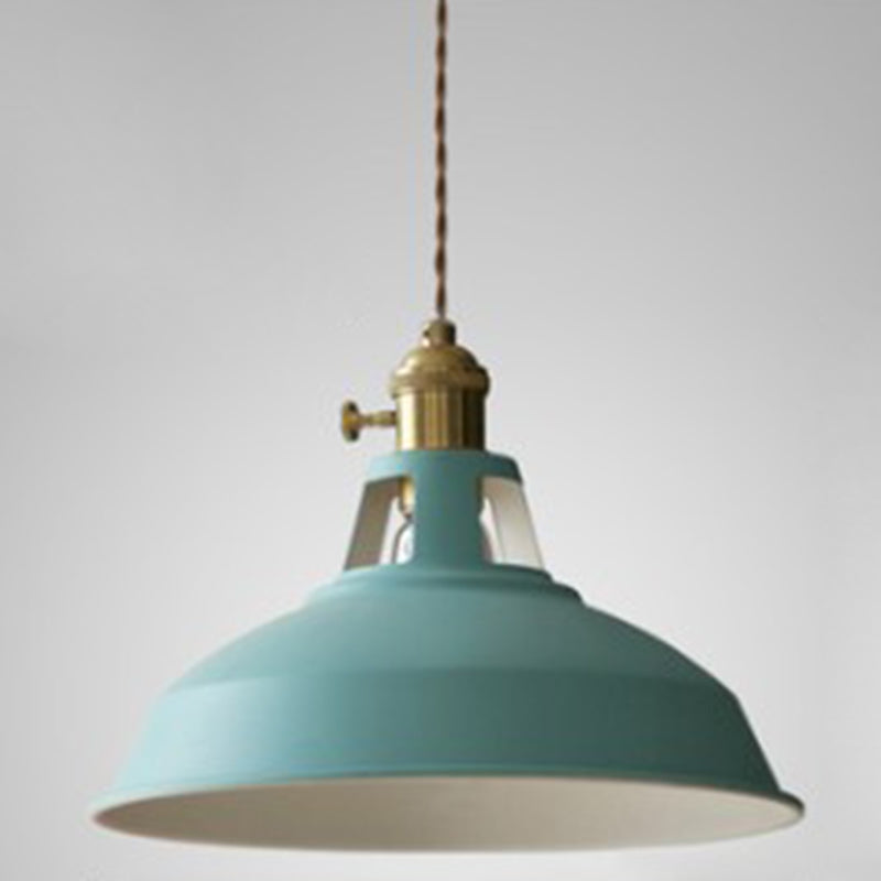 Keuken schuur metalen schaduw hanglamp 1 lichte Noordse stijl macaron gekleurde hangende lamp