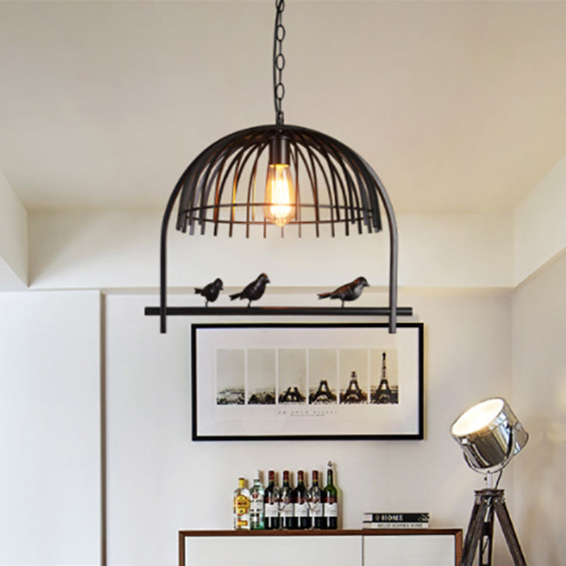 Bird Cage Dining Room Ceiling Suspension Light Farmhouse Metal Hanging Light over Island