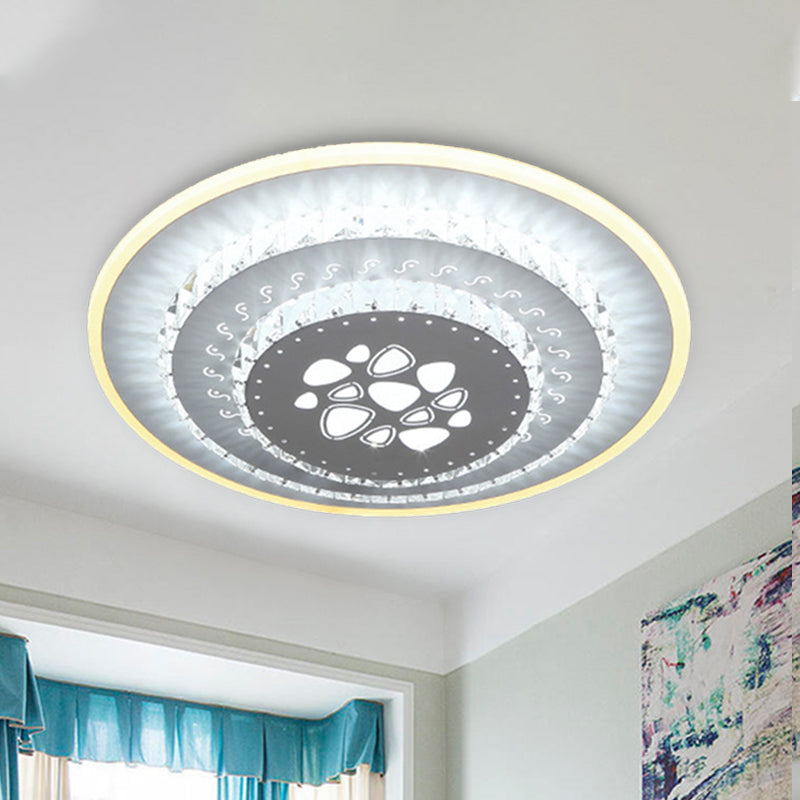 Witte LED-plafondmontage Modern kristal liefdevol hart / vierkant / roos Inbouwlamp voor slaapkamer in warm / wit / 3 kleuren licht