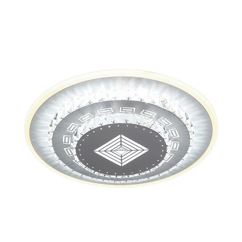 Witte LED-plafondmontage Modern kristal liefdevol hart / vierkant / roos Inbouwlamp voor slaapkamer in warm / wit / 3 kleuren licht