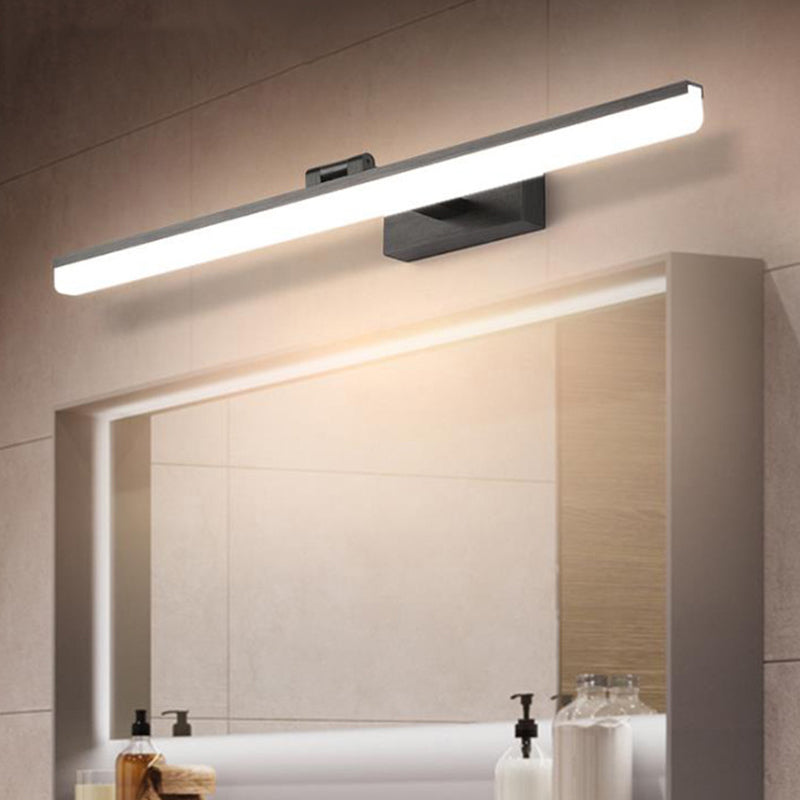 Modern Style Armed LED Wall Mounted Vanity Lights Metal Simple Bathroom Vanity Sconce