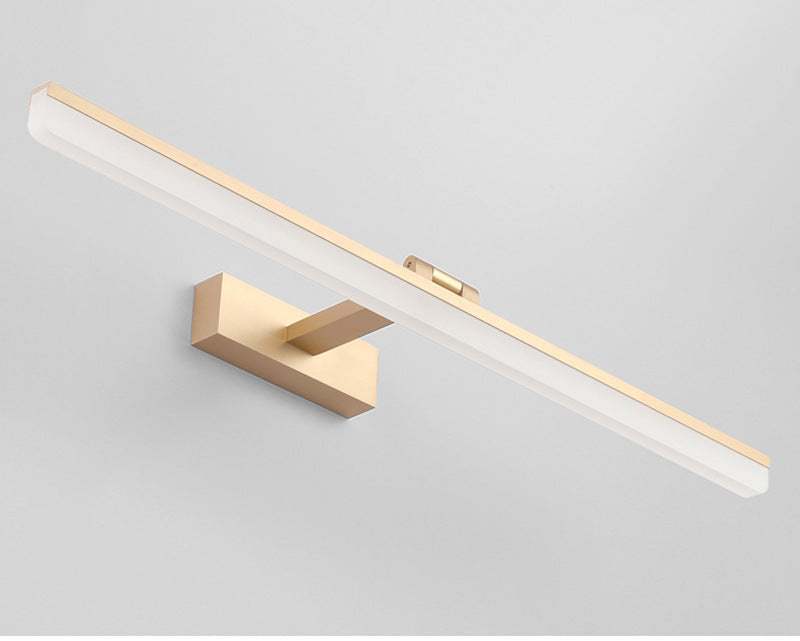 Modern Style Armed LED Wall Mounted Vanity Lights Metal Simple Bathroom Vanity Sconce