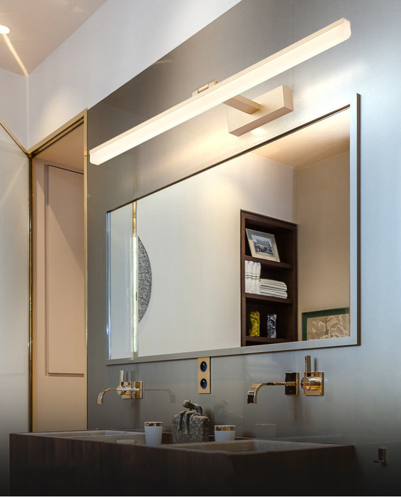 Modern Style Armed LED Wall Mounted Vanity Lights Metal Simple Bathroom Vanity Sconce