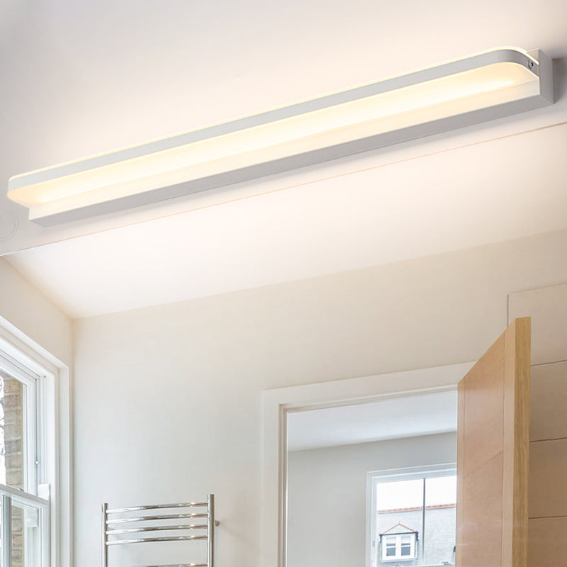 Idées d'éclairage de vanité linéaire lampe murale de style moderne en plusieurs vues pour salle de bain