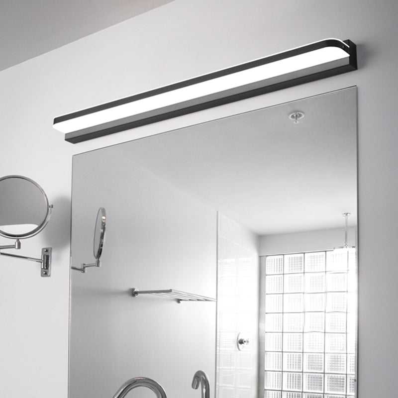 Idées d'éclairage de vanité linéaire lampe murale de style moderne en plusieurs vues pour salle de bain