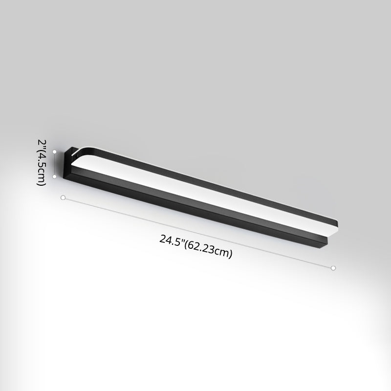 Idées d'éclairage de vanité linéaire lampe murale de style moderne en plusieurs vues pour salle de bain