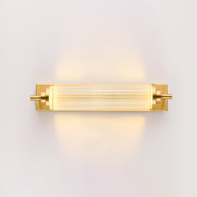 1 leichte Kristall LED Eitelkeitsleuchte moderne metallgoldmauerte Spiegel vorne zum Bad