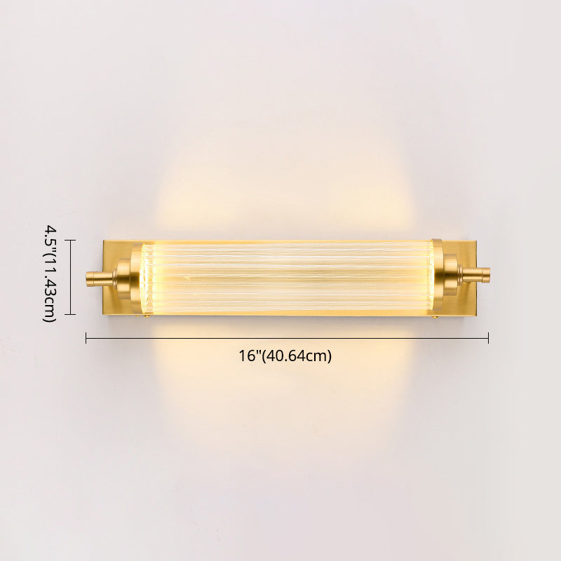 1 leichte Kristall LED Eitelkeitsleuchte moderne metallgoldmauerte Spiegel vorne zum Bad