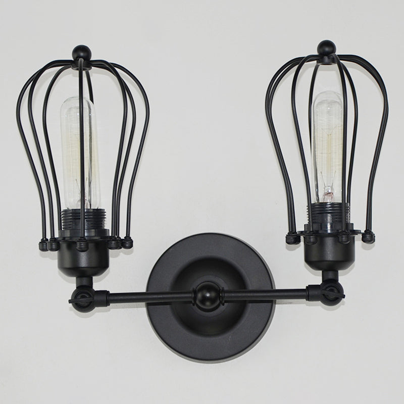 Vintage Double Vanity Lighting Industrial Style Wall Mounted Lamp for Bedroom Bathroom