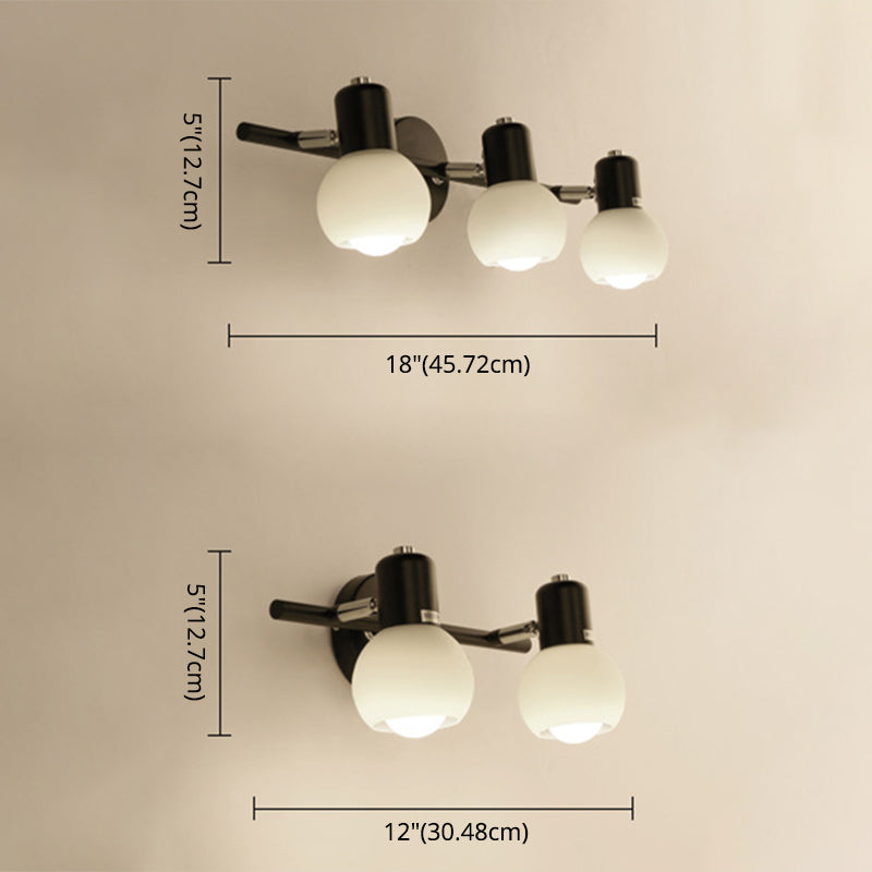 Bathroom Vanity Wall Lights Frosted Glass American Vanity Mirror Lights for Wash Basin