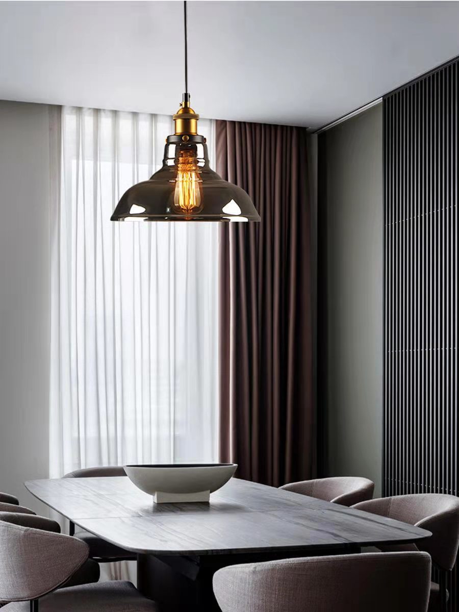 1 éclairage léger suspendu nordique de style industriel